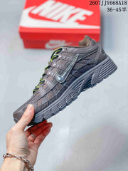 Nike P-6000 Sneakers Dark Gray Neon Green