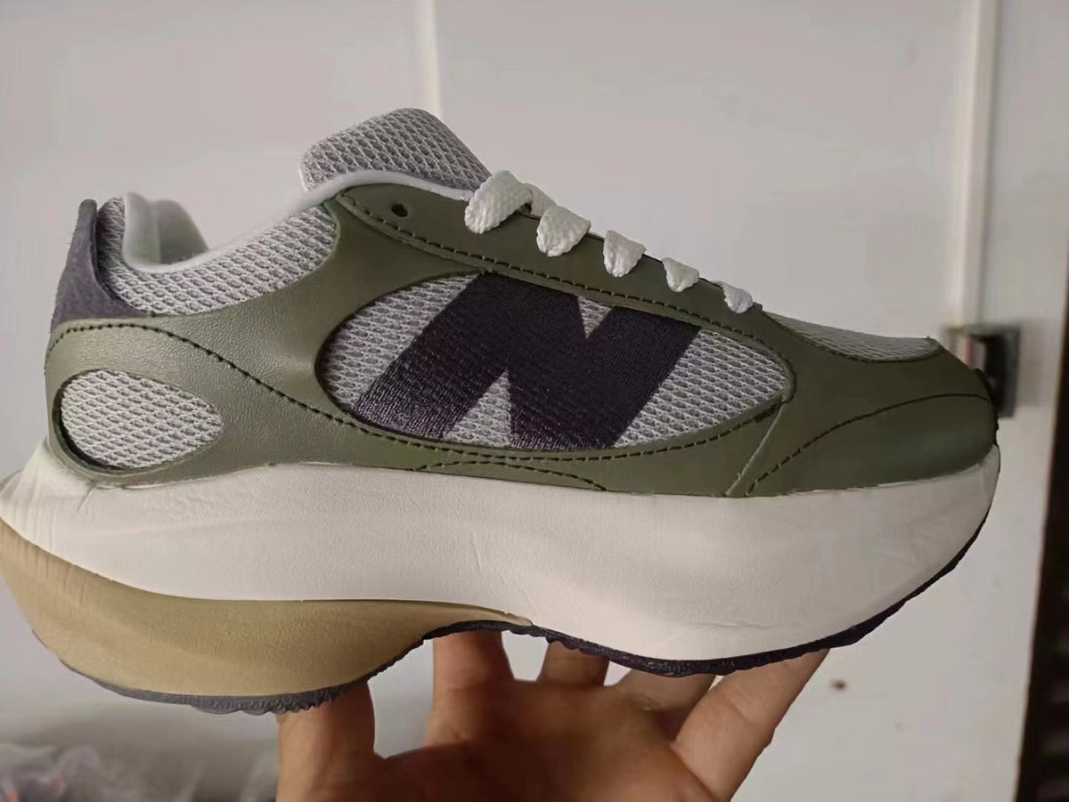 New Balance 9060 Olive Green Mesh Sneakers