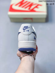 Nike Air Force 1 Blue White Stüssy-Style Sneakers 2607VD1605A15