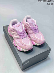 New Balance 9060 Pink Suede and Mesh Sneakers