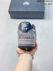 Nike Air Force 1 '07 Grey White Low-Top Sneakers