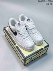 Nike Air Force 1 '07 Low White and Navy Sneakers