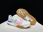 On The Roger Advantage Pro Tennis Shoes, White Blue Pink