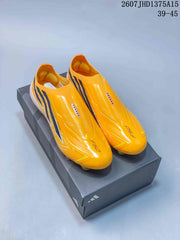 adidas F50 Elite Yellow Black Laceless Soccer Cleats
