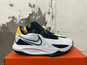 Nike Basketball Shoes, White, Navy and Yellow