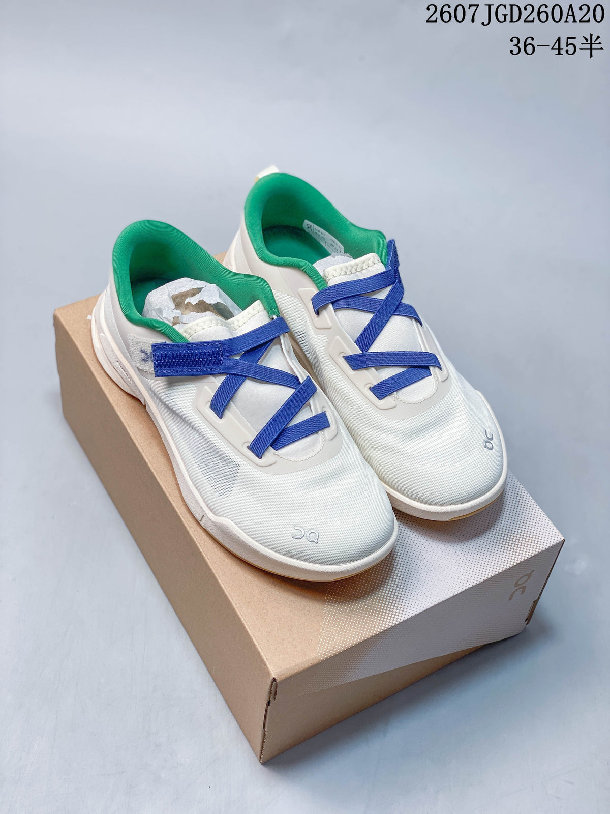 On Cloudnova Sneakers White Blue Green 2607TGD260A20