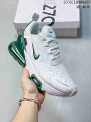 Nike Air Max 270 Premium White and Green Sneakers