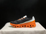 On Cloudmonster Running Shoes Black Orange
