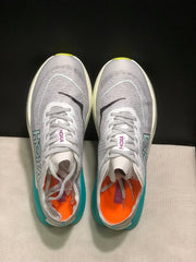 HOKA Mach X 2 Running Shoes, White and Turquoise
