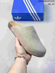 adidas Adimule Suede-Textured Mule Slides Beige IH690