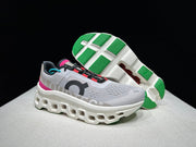 On Cloudmonster Running Shoes in Gray and Brown
