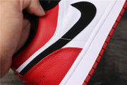 Air Jordan 1 Low Black Toe Red, White and Black Sneakers