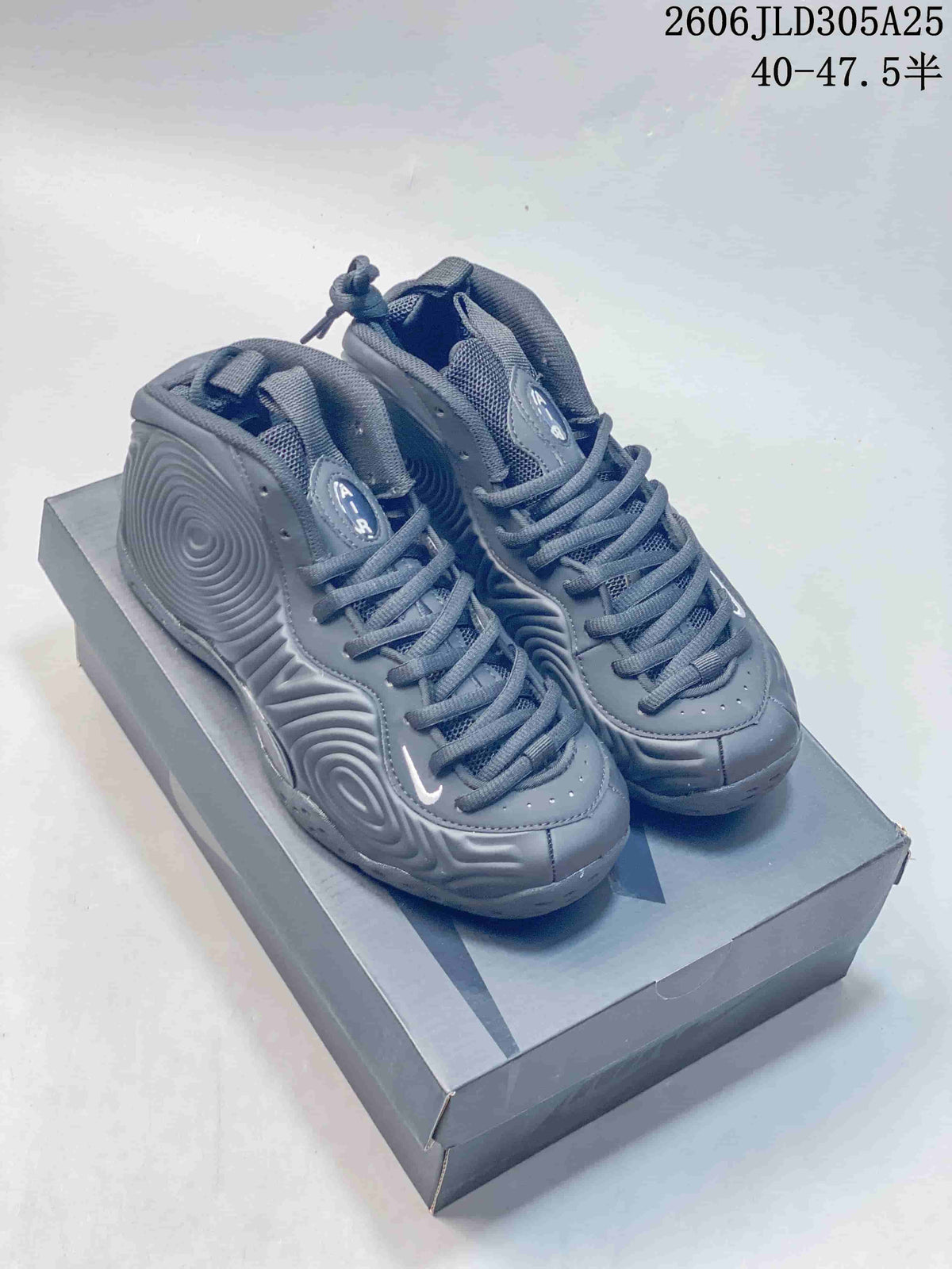 Nike Air Foamposite Pro High-Top Basketball Shoes, Gray