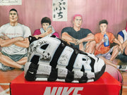 Nike Air More Uptempo Panda Black and White Sneakers