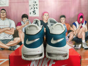 Nike Air More Uptempo Basketball Shoes White Teal Red