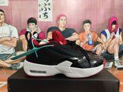 Jordan Black and Red Basketball Sneakers