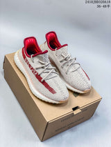 Adidas Yeezy Boost 350 V2 Cream Red Knit Sneakers
