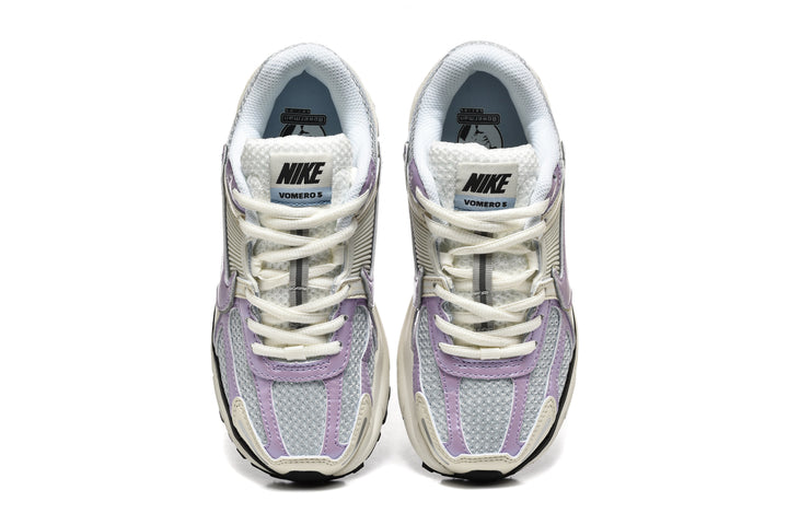 Nike Vomero 5 Sneakers in Cream, Silver and Lavender