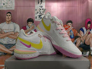 Nike Basketball Sneakers White Purple Yellow