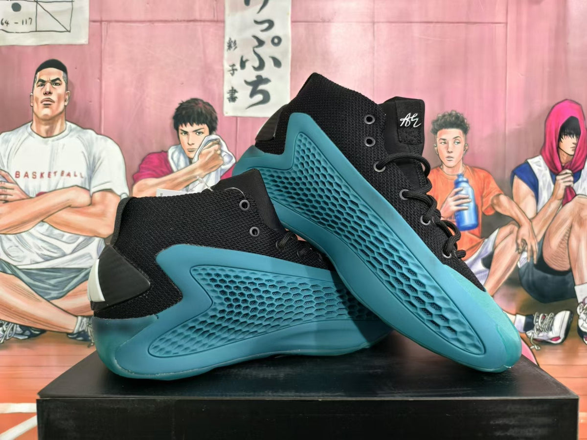 Adidas Basketball Shoes in Black and Teal