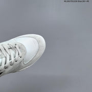 Miu Miu Women's White and Gray Lace-Up Sneakers