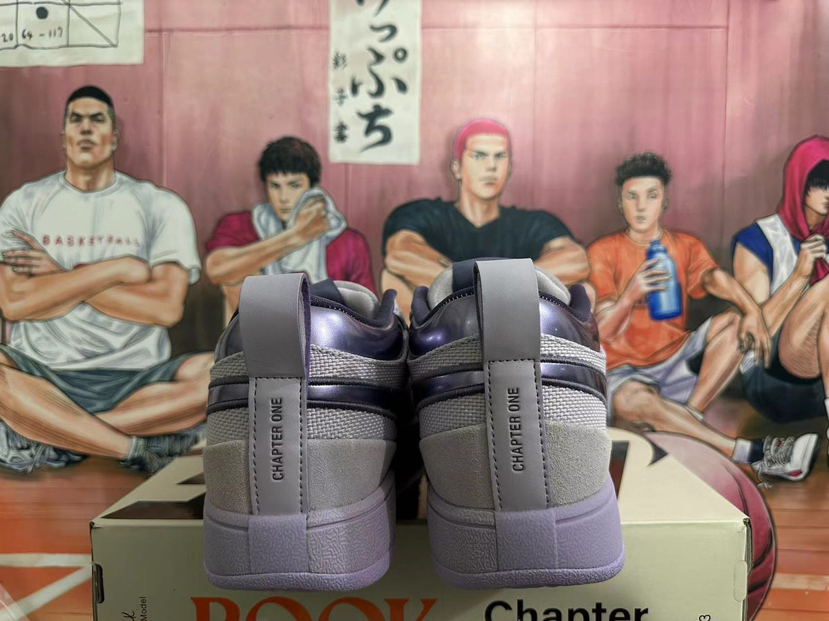 Nike Dunk Low Sneakers in Gray and Purple