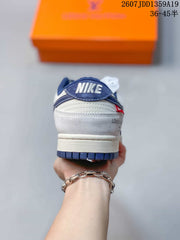 Jordan Air Jordan 1 Low Sneakers White and Navy