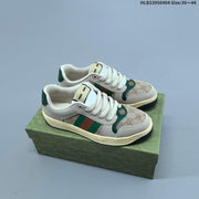 Gucci Screener Distressed Low-Top Sneakers