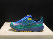 HOKA Stinson 7 Trail Sneakers Blue Green Pink Yellow