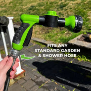 🐕 Dog Bath Sprayer with Soap Dispenser — 8-Mode Hose Attachment