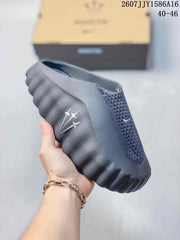 Nike Mind 001 Closed-Toe Slides in Black