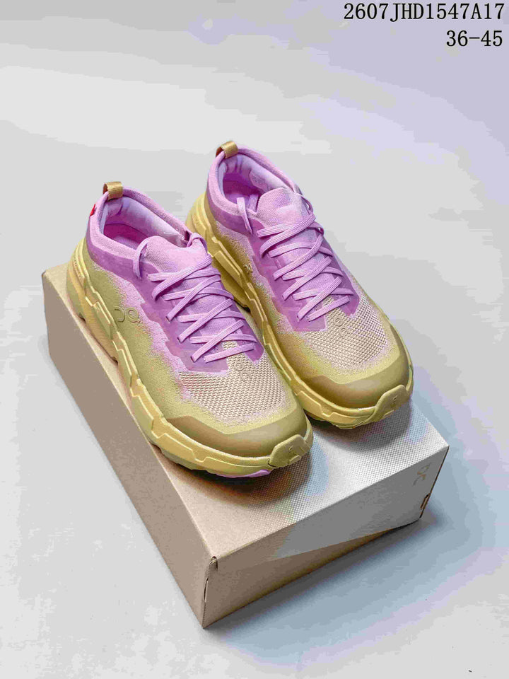 On CloudSoma Sneakers in Pink and Yellow