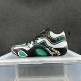 Jordan Low-Top Sneakers in Black, White and Green