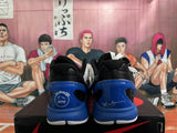 Nike Black White Blue Basketball Sneakers