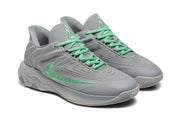 Nike 885-8 Gray Green Basketball Sneakers