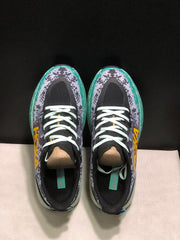 HOKA Speedgoat 6 Trail Running Shoes, Gray and Teal