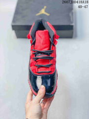 Jordan Air Jordan 11 Retro High-Top Sneakers Black Red 2607JDD418A18