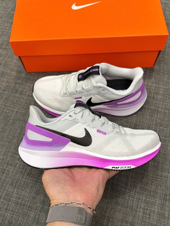 Nike Structure 25 Running Shoes White Purple DJ7884-100