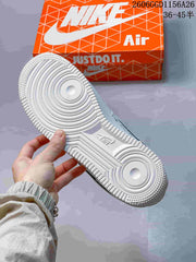 Nike Air Force 1 Low Cream White Sneakers with Patterned Panels