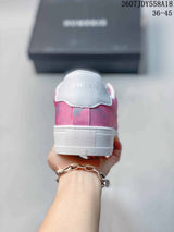 NUMERIS Pink and White Low-Top Platform Sneakers 711085UYQ
