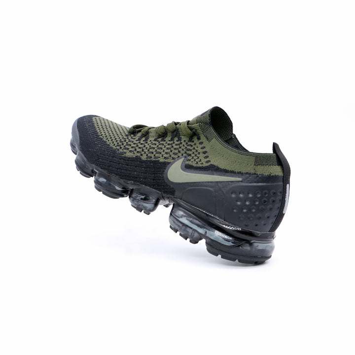 Nike Air VaporMax Flyknit Sneakers, Olive Black, 942842-0089