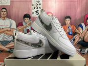 Nike Court Low Sneakers White with Snakeskin-Print Swoosh