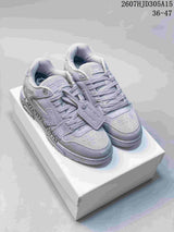 Off-White Low-Top Lace-Up Sneakers Gray Style 2607HJD305A15