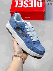 Diesel S-Ukyo V2 Low-Top Sneakers in Blue Denim