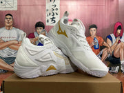 Mizuno Wave Momentum 3 Volleyball Shoes White Gold