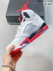 Jordan Air Jordan 5 Retro High White Red Black Sneakers