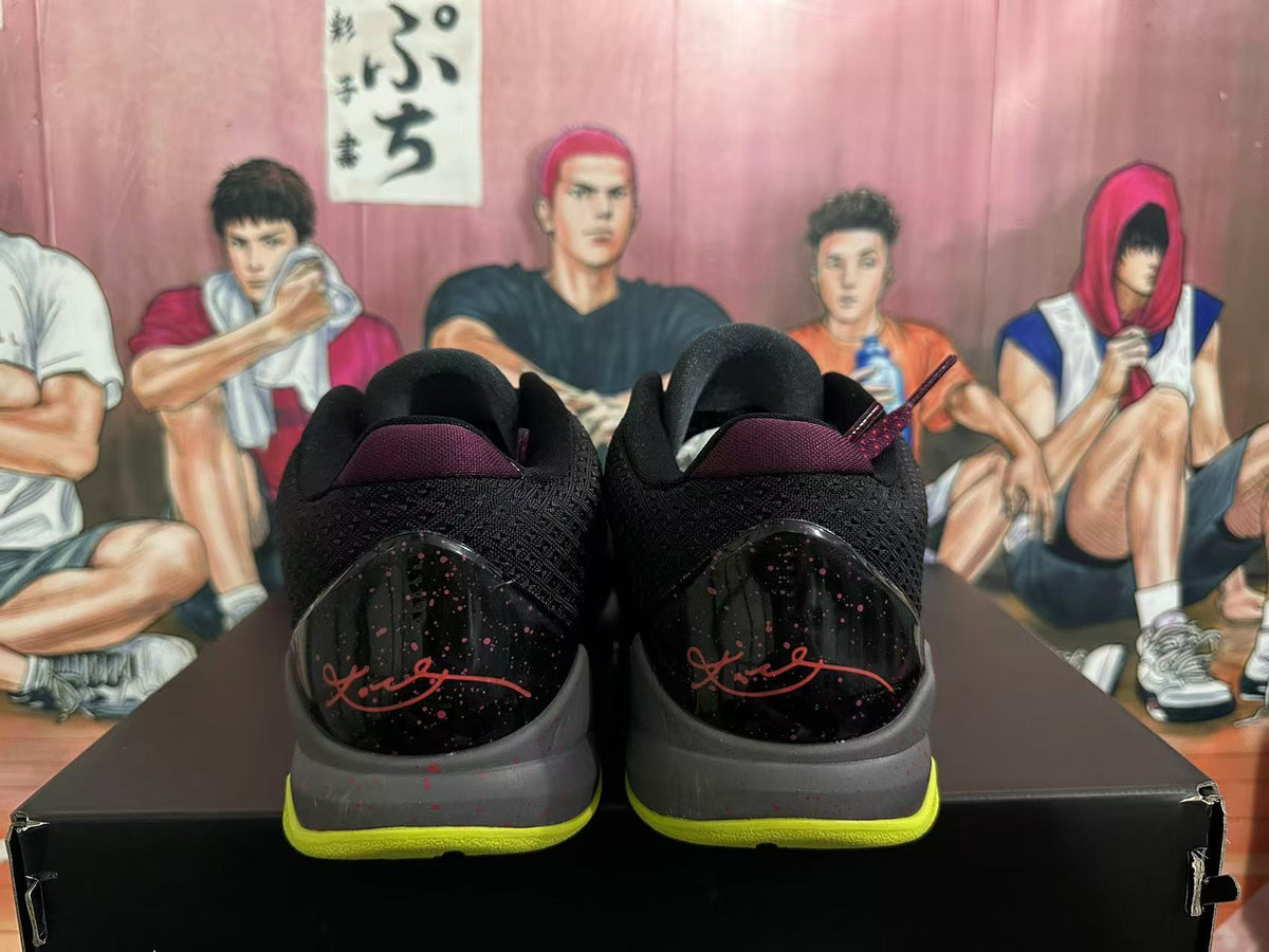 Nike Kobe 6 Basketball Shoes Black Volt