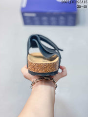 Birkenstock Suede Buckle Sandal Dark Blue 2607JXD295A15