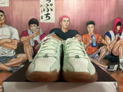 Nike ZoomX Basketball Shoes in Pale Green with Gum Sole