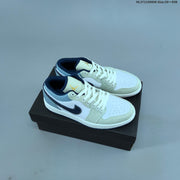 Jordan 1 Low OG Sneakers, White Multi-Color, 553558-146